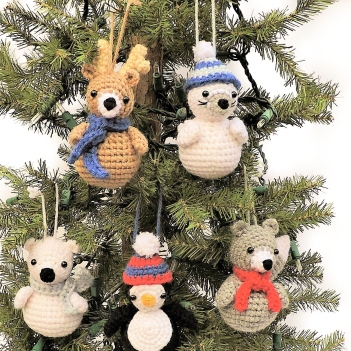 Polar Animal Ornaments amigurumi pattern by Crochet to Play