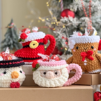 Christmas Mugs amigurumi pattern by RNata