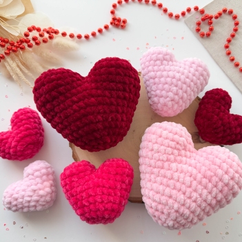 Plush Hearts 3-in-1 amigurumi pattern by RNata