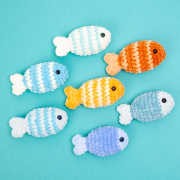 No sew fish amigurumi pattern by Diminu