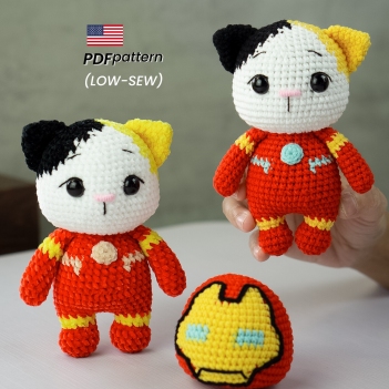 Ironpaw Cat amigurumi pattern by Lennutas