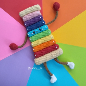 Xavier the Xylophone amigurumi pattern by Audrey Lilian Crochet