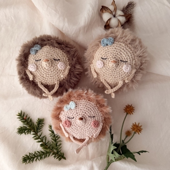 Hilda the Hedgehog amigurumi pattern by One Little Ragdoll