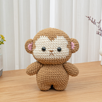 Crochet Baby Monkey amigurumi pattern by The Loop Story