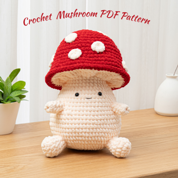 Crochet Mushroom amigurumi pattern by The Loop Story