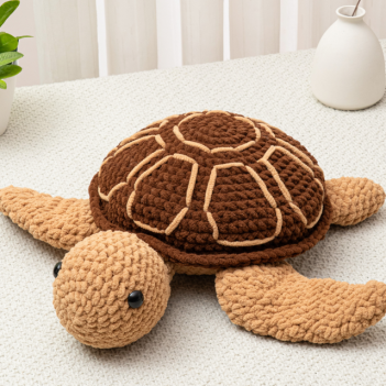 Crochet Sea Turtle Jumbo amigurumi pattern by The Loop Story