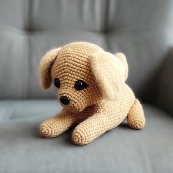 Hazel the Golden Retriever amigurumi pattern by Miss Cuddlington
