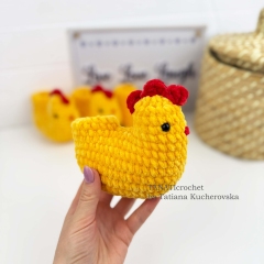 Easter Chicken boots for chair amigurumi by TANATIcrochet