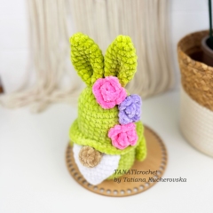 Easter Gnome Bunny amigurumi by TANATIcrochet