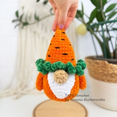 Easter Gnome Carrot amigurumi pattern by TANATIcrochet