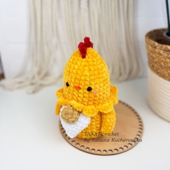 Easter Gnome Chicken amigurumi pattern by TANATIcrochet