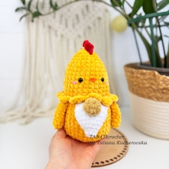 Easter Gnome Chicken amigurumi pattern by TANATIcrochet