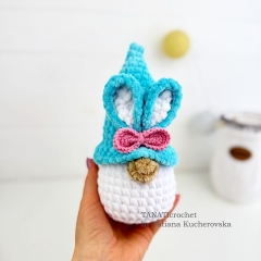 Little Gnome Bunny amigurumi by TANATIcrochet