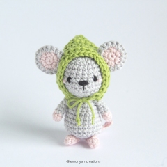 Momo the Mouse amigurumi pattern by Lemon Yarn Creations