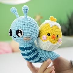 Egg Snail amigurumi pattern by Lennutas