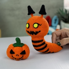 Pumpkin Snail amigurumi by Lennutas
