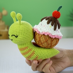 Summer Snail amigurumi by Lennutas