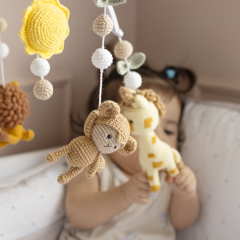 Safari Crib Mobile amigurumi by GatoFio