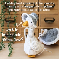 Little Cottage Goose amigurumi pattern by THEODOREANDROSE