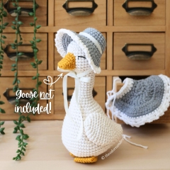 Mother Goose Crochet Bonnet & Cape amigurumi pattern by THEODOREANDROSE