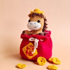 Peekaboo Horse amigurumi by Chibiscraft