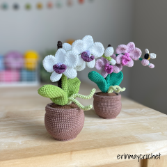 Bumble Blossom Orchid amigurumi pattern by erinmaycrochet