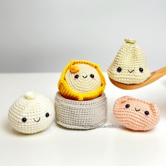 Dim Sum edition amigurumi by Knotmonster