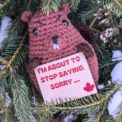 Frank the beaver amigurumi pattern by Cosmos.crochet.qc
