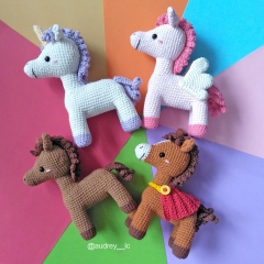 Hooray Horse Club amigurumi by Audrey Lilian Crochet