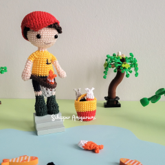Catching fish - Little Moments amigurumi pattern by Schipper Amigurumi