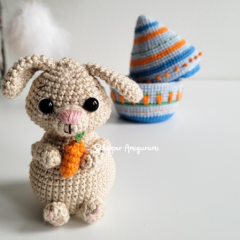 Easter eggs with chick and bunny amigurumi by Schipper Amigurumi