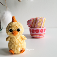 Easter eggs with chick and bunny amigurumi pattern by Schipper Amigurumi