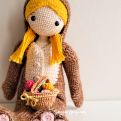 Outfit Bunny for doll Robin amigurumi pattern by Schipper Amigurumi