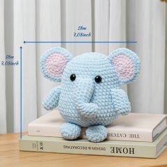 Baby Elephant amigurumi pattern by The Loop Story