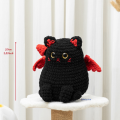 Devil Cat amigurumi pattern by The Loop Story
