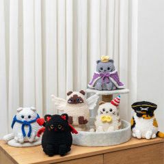 Queen Cat British Shorthair amigurumi pattern by The Loop Story