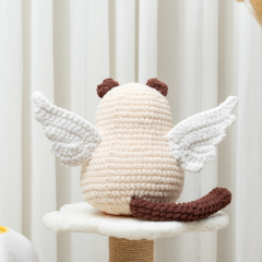 Siamese Cat with Angel Wings amigurumi by The Loop Story