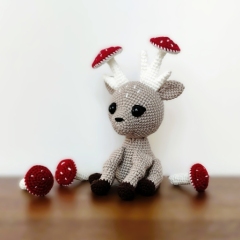 Maeve the Mushroom Deer amigurumi pattern by Miss Cuddlington