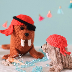 Capt'n Tusk the walrus pirate amigurumi pattern by unknown