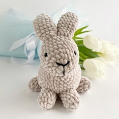 Cozy plush bunny toy  amigurumi by AmiGuide