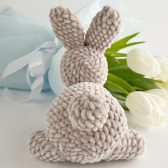 Cozy plush bunny toy  amigurumi pattern by AmiGuide