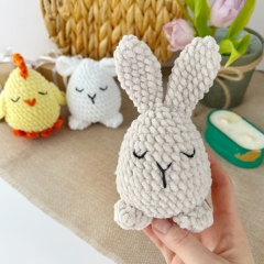 Easter eggs plush: bunny, chicken amigurumi pattern by AmiGuide