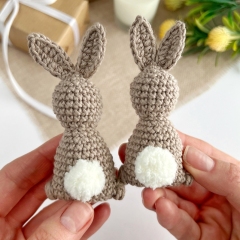 Mini bunny keychain  amigurumi pattern by AmiGuide