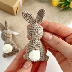 Mini bunny keychain  amigurumi by AmiGuide