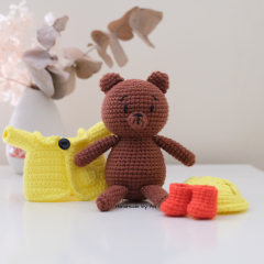 Hudson the Rain Bear amigurumi pattern by Handmade by Ani