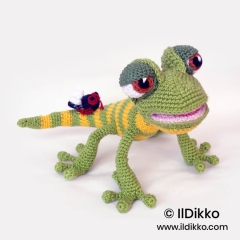 Giorgio the gecko amigurumi pattern by IlDikko