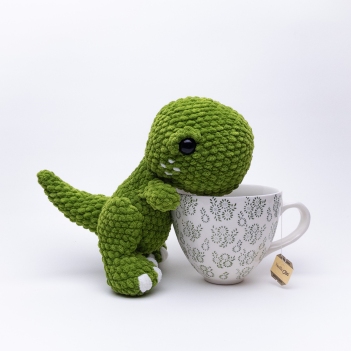 Troy the T-Rex amigurumi pattern by Theresas Crochet Shop