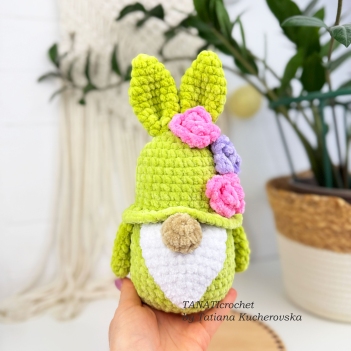 Easter Gnome Bunny amigurumi pattern by TANATIcrochet