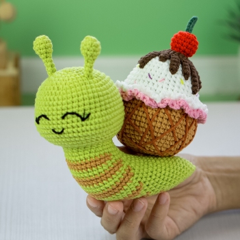 Summer Snail amigurumi pattern by Lennutas