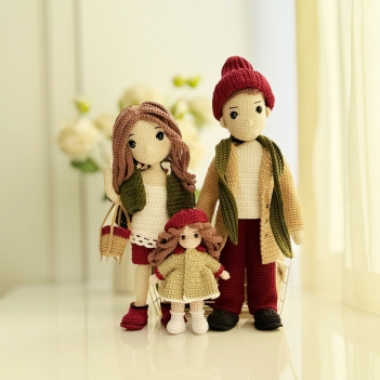 Family amigurumi pattern by Fluffy Tummy